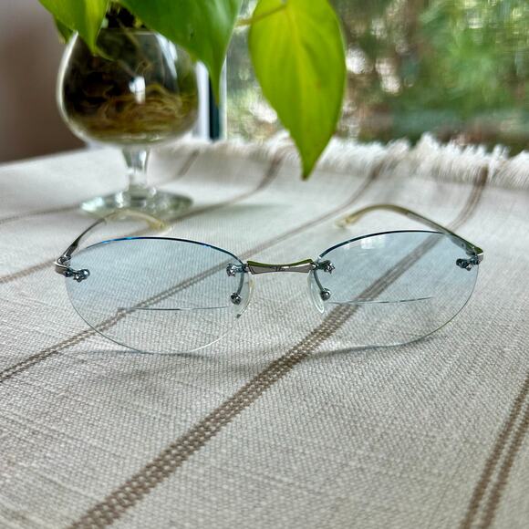 Christian Dior Rimless Bifocal  Eyeglasses Clear Lens CD3614 70B 130 - Picture 4 of 16